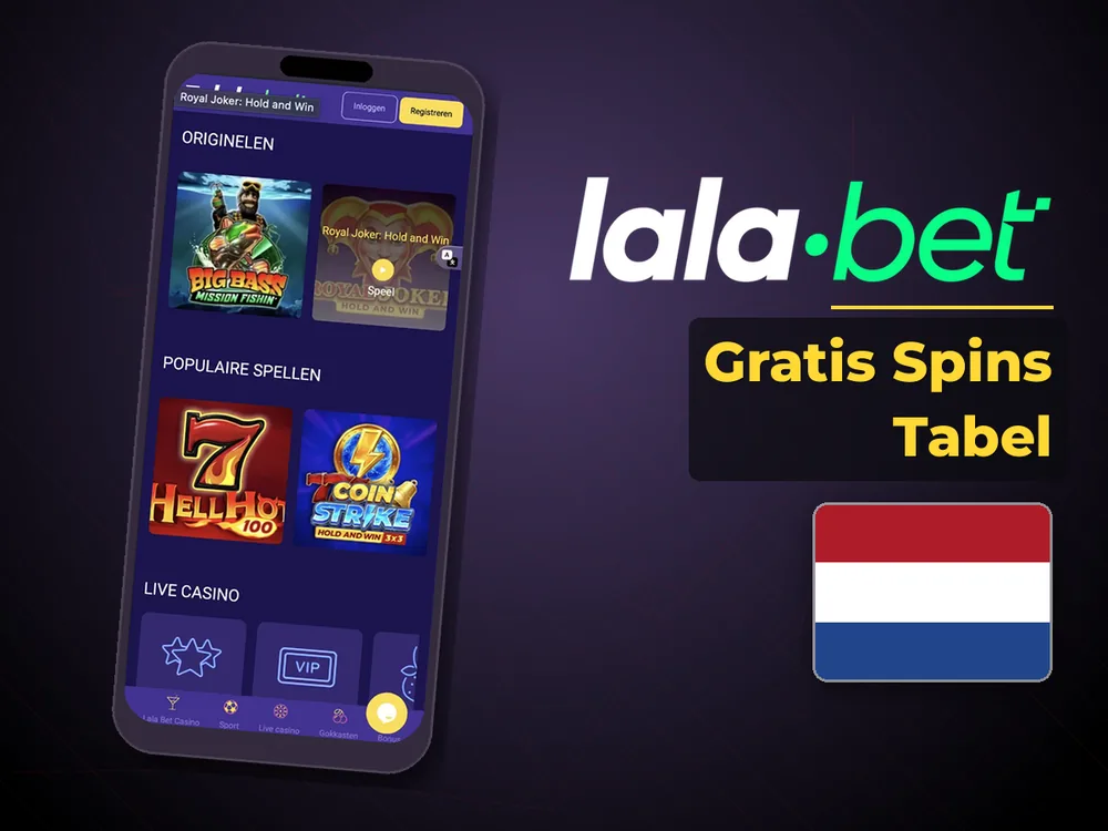 lalabet - Gratis Spins Tabel