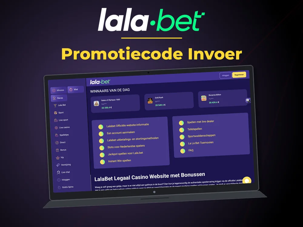 lalabet - Promotiecode Invoer