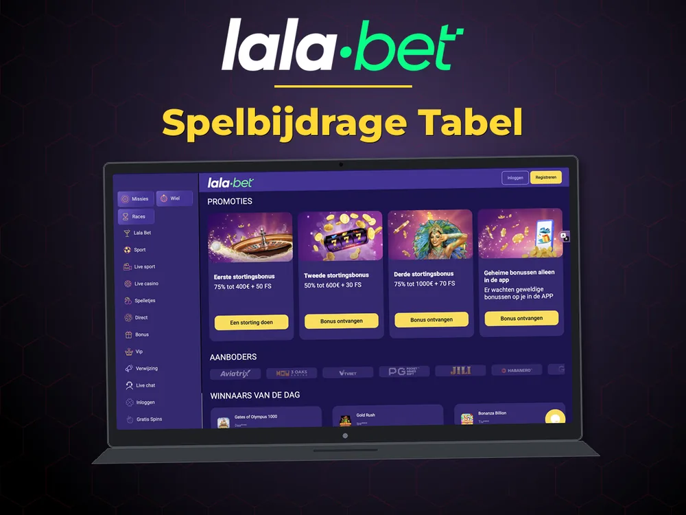 lalabet - Spelbijdrage Tabel
