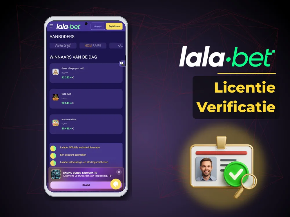 lalabet - Licentie Verificatie