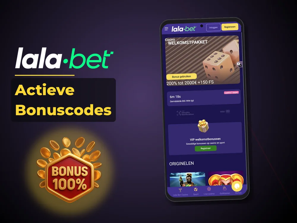 lalabet - Actieve Bonuscodes