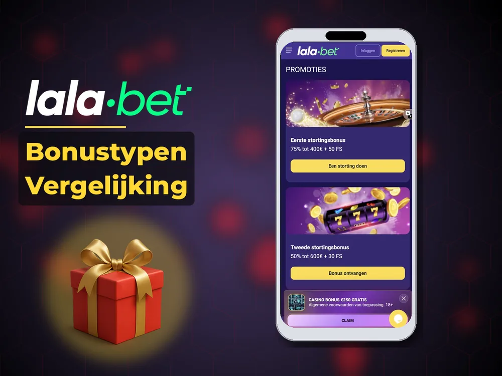 lalabet - Bonustypen Vergelijking