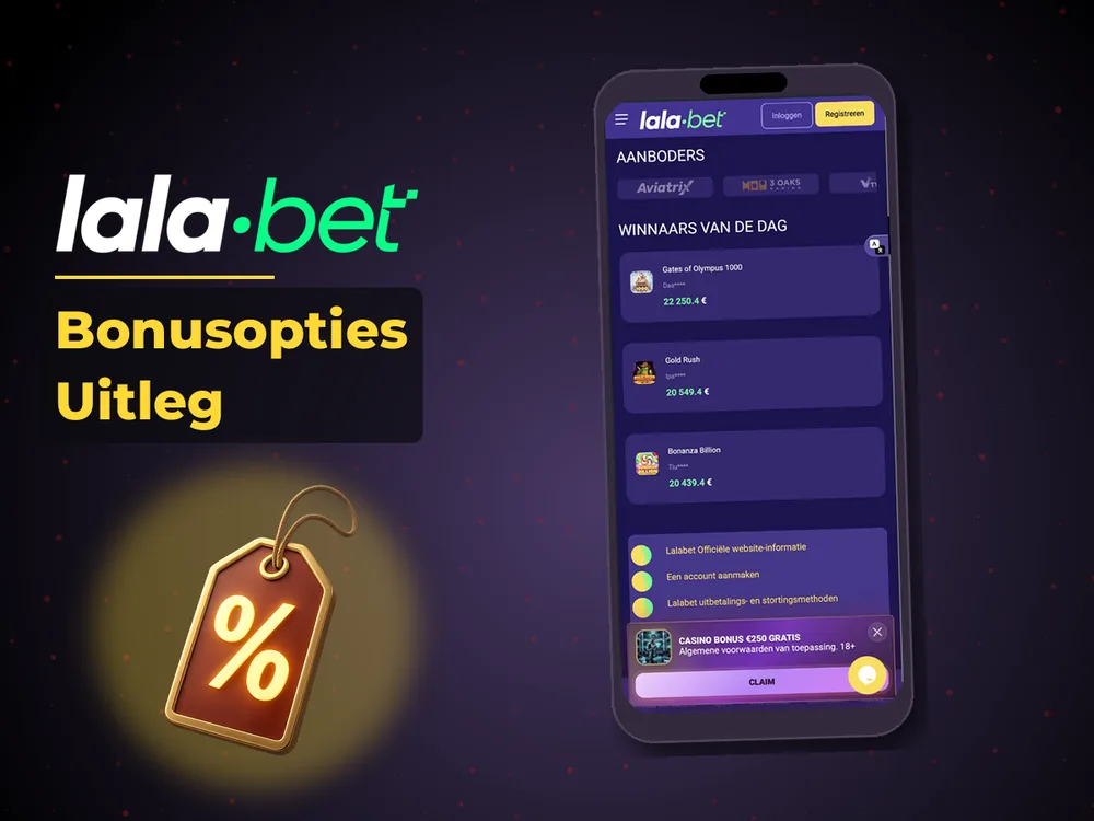 lalabet - Bonusopties Uitleg