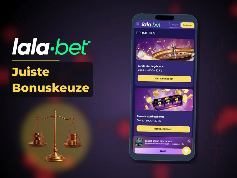 lalabet - Juiste Bonuskeuze