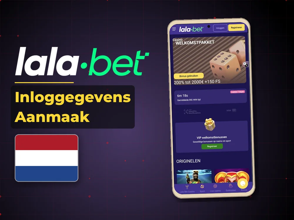 lalabet - Inloggegevens Aanmaak