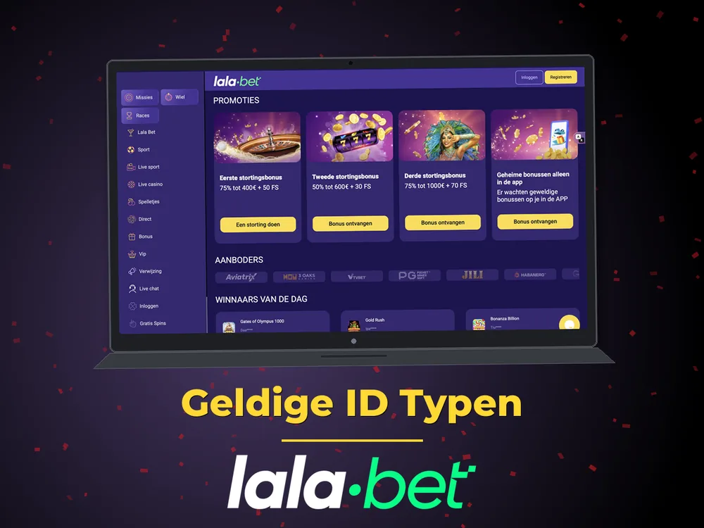 lalabet - Geldige ID Typen