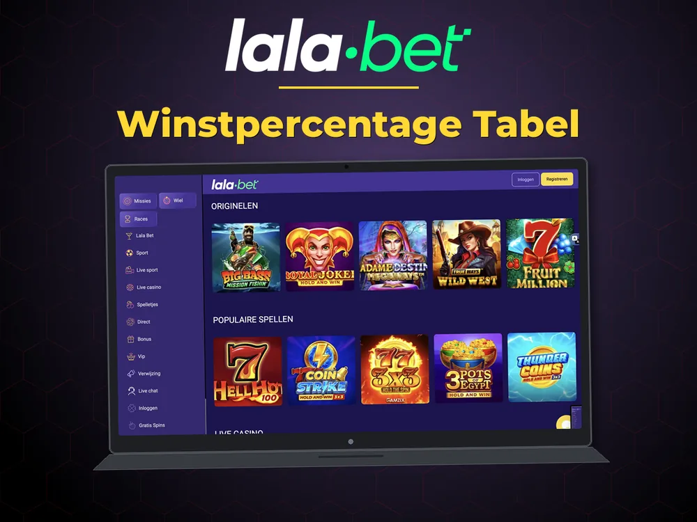 lalabet - Winstpercentage Tabel